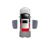Parasol para Parabrisas Delantero Cortina Lateral Trasero para Ventana Bebé para A3 para Sportback 8P 2004-2013 Parasoles para Ventanas Laterales(3PCS Rear Train)