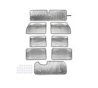 Parasol para Parabrisas Delantero Y Trasero De Coche, Cubierta Aislante para Jeep para Wrangler JK 2/4 Puertas (2007-2017) Cortinas Opacas y de privacidad.(4 Door 8pc)