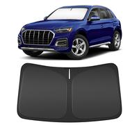 Parasol para parabrisas para Audi Q5 compatible con accesorios 2018-2025 - 4 capas, ajuste personalizado, plegable, parasol para ventana delantera, protector de visera, bloquea los rayos UV, mantiene