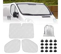 Parasol para Parabrisas Reemplazo para Renault Trafic 2001-2014, para Vivaro 2001-2014, 3 Piezas Protector de Parabrisas, Juego de Parasol Térmico Interno con Bolsa de Almacenamiento, 100% Oclusión