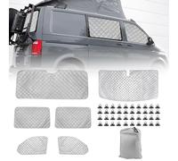 Parasol para Parabrisas Reemplazo para VW T5 T6 Kombi, 6 Piezas Protector de Parabrisas, Juego de Parasol Térmico Interno con Bolsa de Almacenamiento, 100% Oclusión