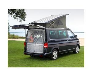 Parasol para portón trasero, 180 x 150 cm, magnética, cubierta para maletero, mosquitera con cremallera, protección contra insectos para T5, autocaravana, T4, T6, techo, caravana, camping, accesorios