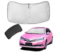 Parasol para Toyota Corolla, cubierta de parabrisas de 4 capas, parasol para ventana delantera para Corolla 2014-2019, parasol retráctil 240T, bloquea los rayos UV, accesorios de coche