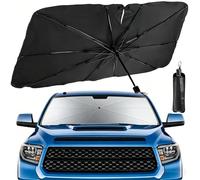 Parasol Paraguas Coche para Toyota Proace I/Proace II/PROACE Verso 2013-2022, Parasol Parabrisas Delantero con Apertura Velcro, Protector Solar Plegable,140 * 126 * 80cm