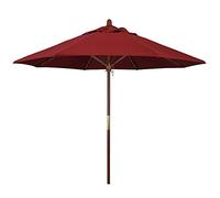 Parasol Paraguas para Paraguas de Madera para Paraguas, una Gran Cubierta Protectora con Viento Ven, Resistente a la desventaja y último Paraguas de Playa al Aire Libre más Larga (Color: Wined,