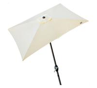 Parasol rectangular 200x300 cm color crema mástil aluminio aktive garden 245 cm