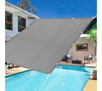 Parasol rectangular para balcón, terraza y jardín, 2 x 2 m, 3 x 4 m, 4 x 4 m, 90 % de protección UV, borde plegable grueso, ligero, duradero, color gris, 5 x 8 m