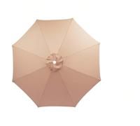 Parasol Reemplazar la Tapa para Jardín, Tela de Repuesto para Sombrilla 8 Varillas, Protección UV Toldo de Repuesto 200/230/250/280/300cm para Parasol(champán,8ribs: 2.3m/7.5ft)