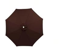Parasol Reemplazar la Tapa para Jardín, Tela de Repuesto para Sombrilla 8 Varillas, Protección UV Toldo de Repuesto 200/230/250/280/300cm para Parasol(Café,8ribs: 2.3m/7.5ft)