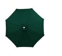 Parasol Reemplazar la Tapa para Jardín, Tela de Repuesto para Sombrilla 8 Varillas, Protección UV Toldo de Repuesto 200/230/250/280/300cm para Parasol(Verde Oscuro,8ribs: 2.3m/7.5ft)