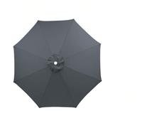 Parasol Reemplazar la Tapa para Jardín, Tela de Repuesto para Sombrilla 8 Varillas, Protección UV Toldo de Repuesto 200/230/250/280/300cm para Parasol(Gris,8ribs: 2.3m/7.5ft)