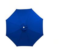 Parasol Reemplazar la Tapa para Jardín, Tela de Repuesto para Sombrilla 8 Varillas, Protección UV Toldo de Repuesto 200/230/250/280/300cm para Parasol(Azul,8ribs: 2.3m/7.5ft)