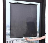 Parasol Retráctil Automático,Protector Solar Cortina Termoaislante Persiana Enrollable para Vehículos,Bloqueo UV Persianas enrollables con Ventosa,para Salón,Dormitorio,Oficina,Coche,baño