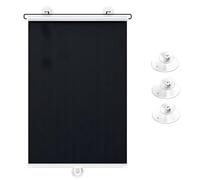 Parasol Retráctil para Parabrisas de Coche, Estores Opacos Sin Taladro Térmicos, Protección de Ventana Delantera con Ventosa, Persianas Cortinas Enrollable Visera para Ventanas(45W x 75H cm)