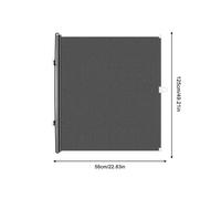 Parasol retráctil para ventana de coche, enrollable, de 58 x 125 cm, protección solar contra rayos UV.