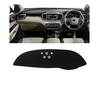 Parasol Salpicadero Coche Cubierta Salpicadero Coche Alfombrilla Antideslizante Evitar Luz Compatible Con Kia Para Sorento 3 UM 2015 2016 2017 2018 2019 2020(A Black side RHD)