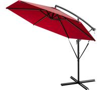 Parasol semáforo aluminio rojo Ø300cm Protección UV 50+