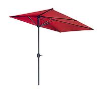 Parasol Semi-Square Garden Outdoor Umbrella for Sunshade Heat Insulation and Cooling Space Saving