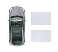 Parasol Techo panorámico Coche para Mercedes Benz C-Class Standard Wheelbase 2015-2021,Cortina Opaca privacidad Techo Vidrio panorámico,B-Gray White Suede