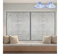 Parasol Térmico de Aluminio 8mm para Ventanas, Vinilo Oscurante Total con Ventosas, Escudo Reflectante Anti-UV y Calor para Coche, Buhardilla, Dormitorio y Baño(Gray,45x200 cm)