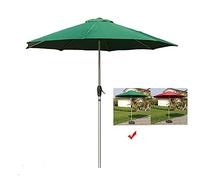 Parasol Umbrella Last Longer Outdoor Table Umbrella, 9ft Big Enough but Very Light Protective Cover, Weather-Resistant Aluminum Pole for Picnics (Color : Green)