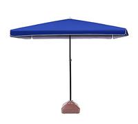 Parasol Umbrella Sun-Resistant Patio Umbrella with 4 Steel Ribs, for Beach Laid-Back Evenings Outdoors, Patio Upgrade UV Protection (Color : Blue)