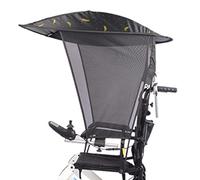 Parasol universal para silla de ruedas, cubierta de lluvia, toldo eléctrico para silla de ruedas, protección resistente a los rayos UV, soporte para paraguas, abrazadera de silla para la mayoría de