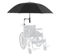 Parasol universal para silla de ruedas - Paraguas eléctrico para silla de ruedas con protección UV, cubierta de lluvia y abrazadera para la mayoría de sillas de ruedas