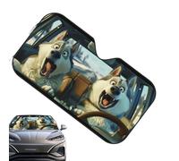 Parasole per Parabrezza Auto | Schermo Solare Veicoli | UV per SUV e Camion | 130x70cm e 140x76cm Titanio e Alluminio | Protegge dal Calore, Riflette il Sole