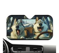 Parasole per Parabrezza Auto | Schermo Solare Veicoli | UV per SUV e Camion | 130x70cm e 140x76cm Titanio e Alluminio | Protegge dal Calore, Riflette il Sole