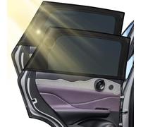 Parasoles Coche Bebé con Protección UV(Pack of Two), Visera para Ventana de Coche para Niños, 125x80cm Extensibles, Universales para el 99% de Los Coches