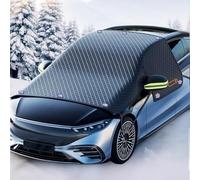 Parasoles Cubierta de Parabrisas Compatible con Toyota Auris Tipo E180 (años 2012-2015) Cubierta para Espejos Laterales, Franjas Reflectantes y protección contra