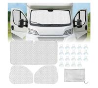 Parasoles Kit de parasoles para Coche: persianas térmicas Interiores, Parabrisas y Cubiertas ventanillas elevables Compatible con Peugeot Boxer