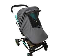 Parasoles para Silla de Paseo, Impermeable Funda para Cochecito de Bebé, Toldo Oscuro Universal para Bebés Cochecitos- Parasol Ajustable con Protección UV 50+