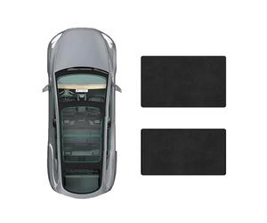 Parasoles para Techo Solar de Coche para Mercedes Benz SLC300 2016,Parasol para Techo de Vidrio,Accesorios Anti-UV,D-Black Suede