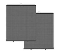 Parasoles para Ventana Lateral, 2Pcs Parasol Retráctil para Ventana Lateral de Coche, Cubierta Protectora para Cortina Enrollable 40 x 60 cm/15,74 x 23,62 inches