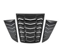 Parasoles para ventanas traseras y laterales, compatibles con Corvette C7 Stingray Grand Sport Z51 Z06 ZR1 2014-2019, color negro mate.