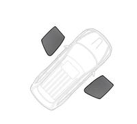 Parasoles Visera Parasol Compatible con Volvo para Xc60 (2018-2023), Malla para Parabrisas Delantero y Cubiertas para Ventanas Laterales traseras