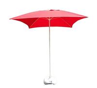 Parasols 6.6Ft/2m Square Patio Garden Table Umbrella, Perfect For Outdoor Yard, Beach Commercial Event Market, Swimming Pool, Red