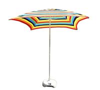 Parasols 6.6Ft/2m Square Patio Umbrella, Garden Table Umbrella For Outdoor Yard, Beach Commercial Event Market, Swimming Pool, Rainbow Color