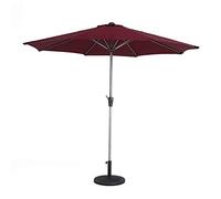 Parasols 9' Outdoor Patio Market Table Umbrella, Portable Offset Patio Umbrella For Poolside, Deck, Garden, Backyard, Pool Indoor Outdoor Use (Color : Wine Red)
