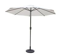 Parasols 9', Round, Market/Garden/Patio Umbrella, UV70+, Outdoor Umbrella For Balcony Table Terrace Deck Or Yard (Color : Off-White)