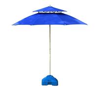 Parasols Blue Double Top Patio Umbrella Yard, Perfect For Outdoor Garden, Beach Commercial Event Market, Camping, Pool Side (Color : Blue, Size : 9 Ft/270cm)