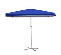 Parasols Blue Rectangular Outdoor Patio Market Style Umbrella, Perfect For Balcony Table Terrace Garden Deck Yard Shade Or Pool Side (Color : Blue, Size : 200cmtimes;200cm)