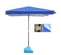 Parasols Blue Rectangular Patio Umbrella Outdoor Market Table Umbrella, Perfect For Garden, Yard, Beach Commercial Event Market, Camping, Pool Side (Color : Blue, Size : 200cmtimes
