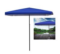 Parasols Blue/Red Outdoor Patio Market Umbrella, Perfect For Balcony Table Terrace Garden Deck Yard Shade Or Pool Side, Rectangular/Square (Color : Blue, Size : 280cmtimes;220cm)