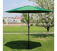 Parasols Market Patio Outdoor Umbrella Garden Lawn Table Sun Canopy Iron Pole Umbrella UV Protective 270cm*250cm (Color : Green)