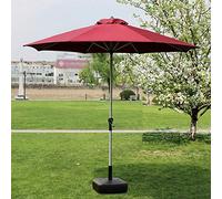 Parasols Market Patio Outdoor Umbrella Garden Lawn Table Sun Canopy UV Protective 270cm*250cm (Color : Aluminum Pole)