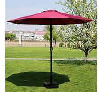Parasols Market Patio Outdoor Umbrella Garden Lawn Table Sun Canopy UV Protective 270cm*250cm (Color : Iron Pole)