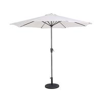 Parasols Outdoor 9 Feet Market Umbrella Table with Crank, Portable Sun Shelter For Patio Garden Deck Backyard Pool, (Off-White) (Color : Off-White, Size : 9ft/270cm)